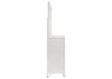 224963M Marmore 9-drawer Dresser and LED Mirror White