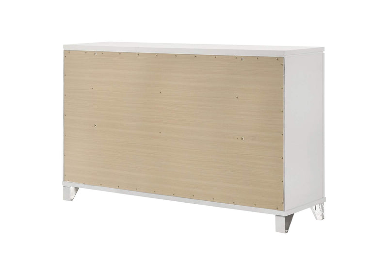 224963 Marmore 9-drawer Dresser Cabinet White