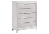 224965 Marmore 5-drawer Bedroom Chest of Drawers White