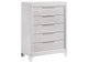 224965 Marmore 5-drawer Bedroom Chest of Drawers White