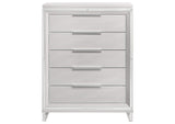 224965 Marmore 5-drawer Bedroom Chest of Drawers White