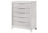 224965 Marmore 5-drawer Bedroom Chest of Drawers White