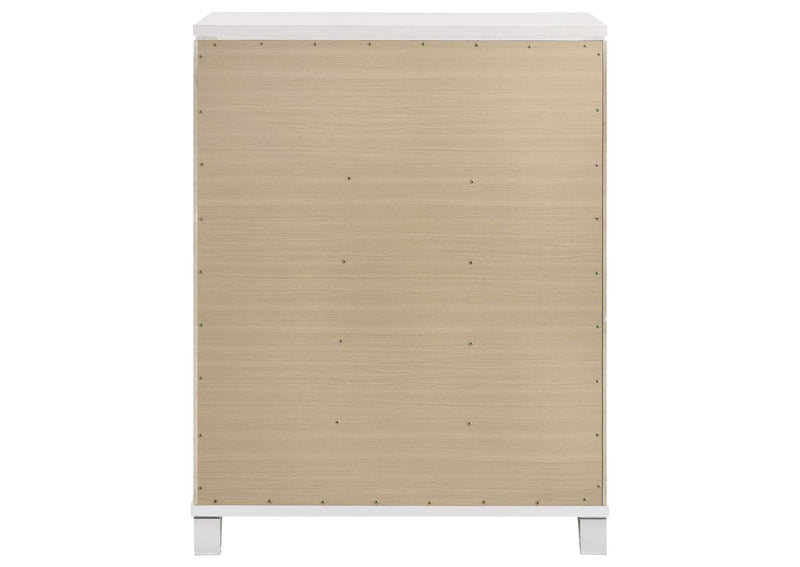 224965 Marmore 5-drawer Bedroom Chest of Drawers White