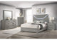 224971KE-S5 Ives 5-piece Eastern King Bedroom Set Grey High Gloss