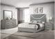 224971Q-S4 Ives 4-piece Queen Bedroom Set Grey High Gloss