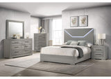 224971Q-S5 Ives 5-piece Queen Bedroom Set Grey High Gloss