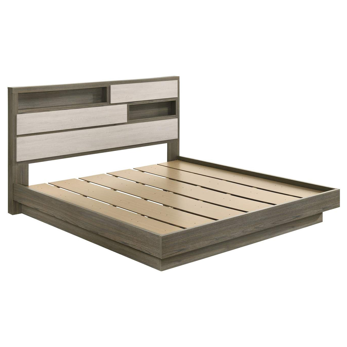 224981KE-S4 Fenwick 4-piece Eastern King Bedroom Set Grey Oak