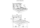 224981KE-S4 Fenwick 4-piece Eastern King Bedroom Set Grey Oak