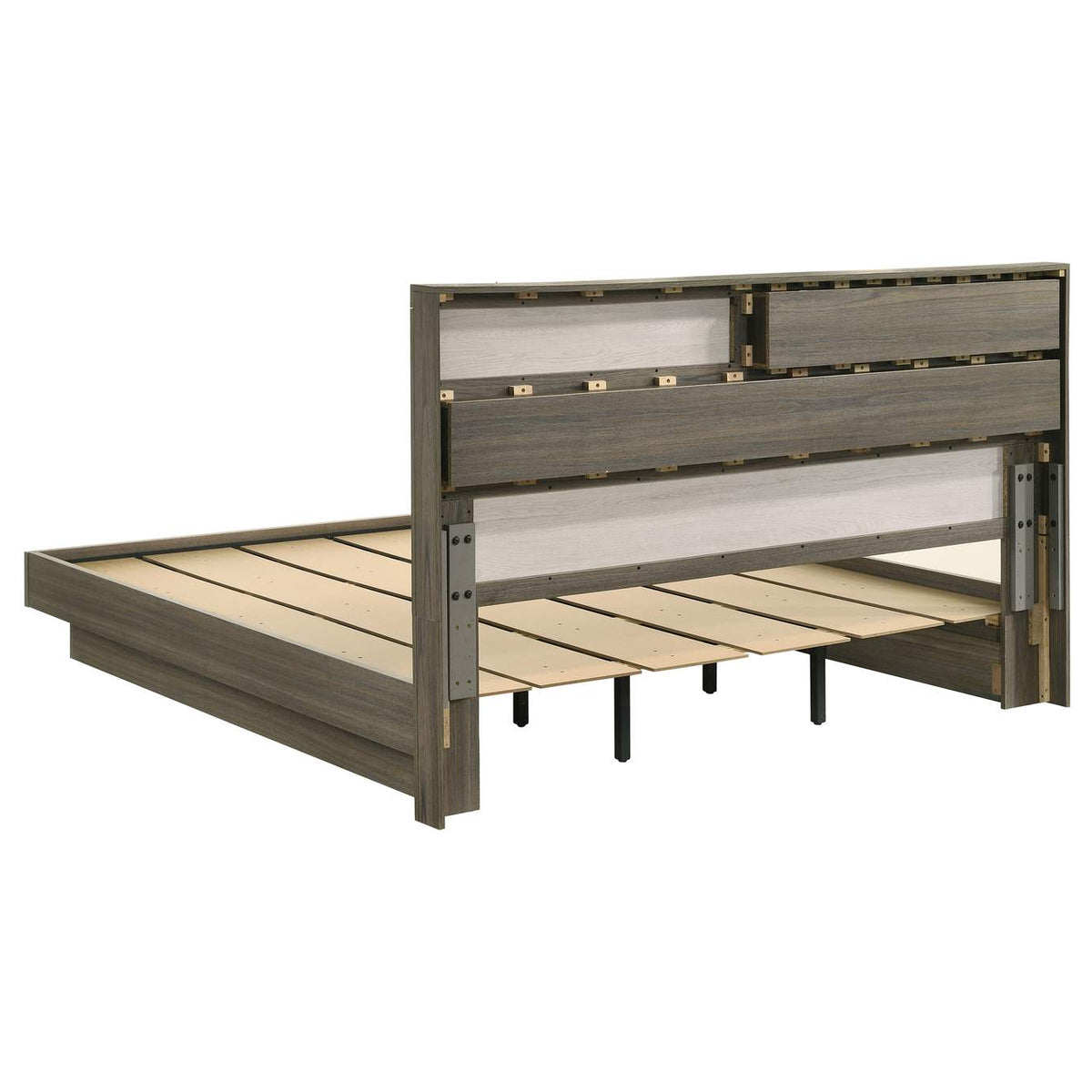 224981KE-S5 Fenwick 5-piece Eastern King Bedroom Set Grey Oak