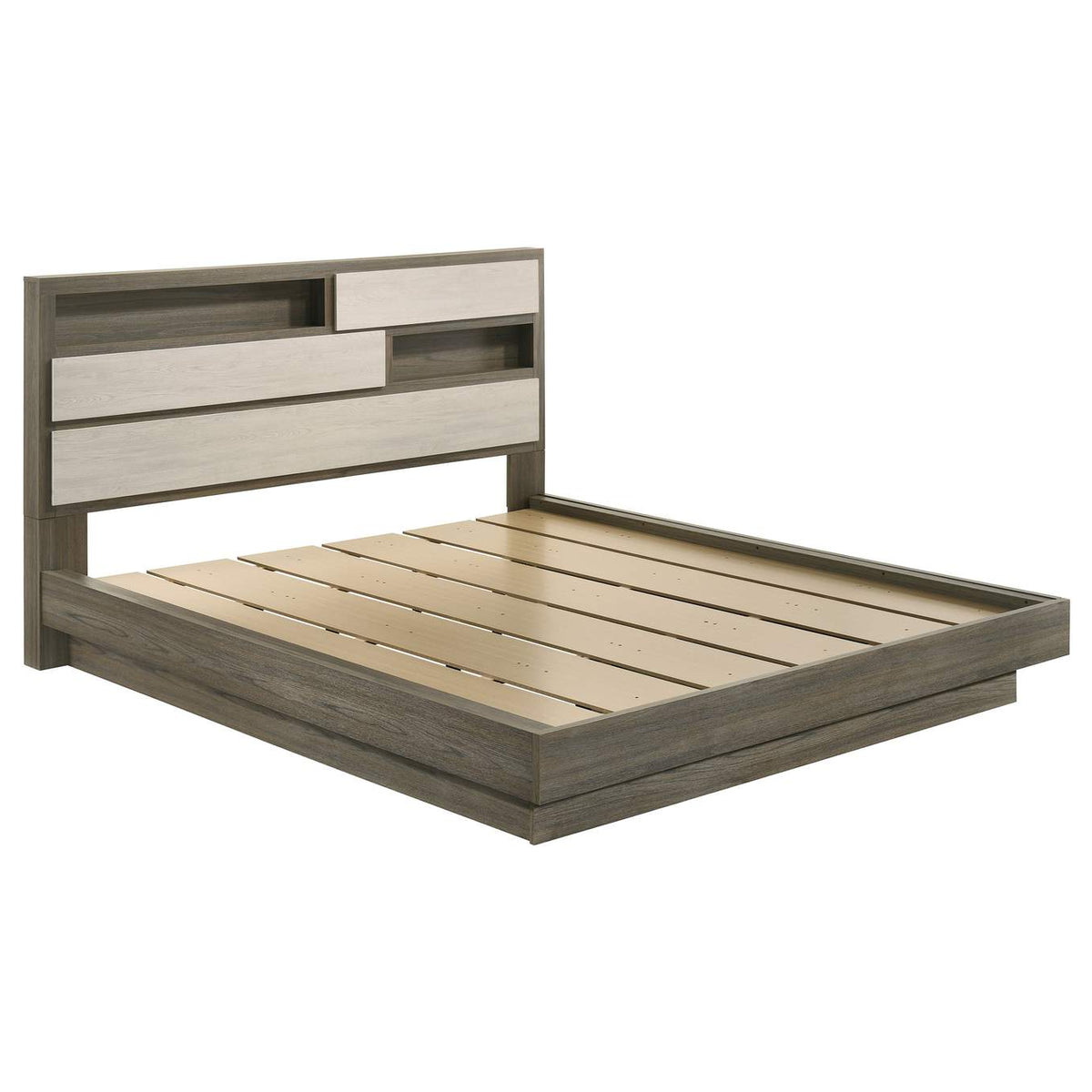 224981KW-S4 Fenwick 4-piece California King Bedroom Set Grey Oak