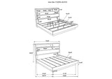 224981KW-S4 Fenwick 4-piece California King Bedroom Set Grey Oak