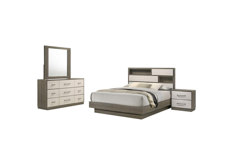 224981Q-S4 Fenwick 4-piece Queen Bedroom Set Grey Oak