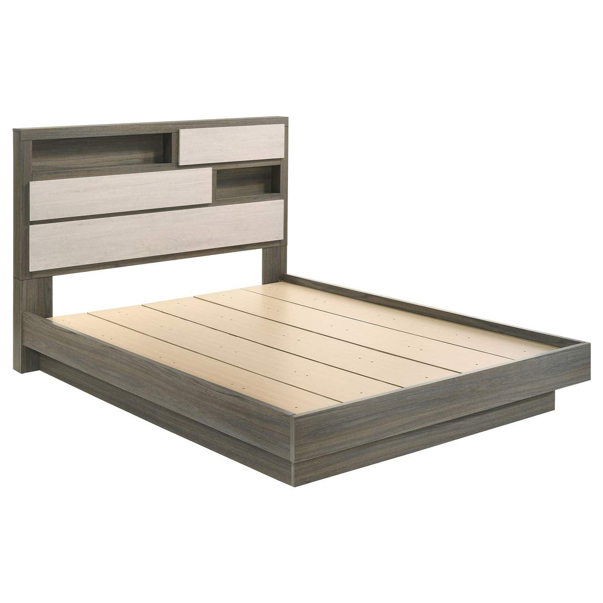 224981Q-S4 Fenwick 4-piece Queen Bedroom Set Grey Oak