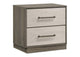 224982 Fenwick 2-drawer Nightstand Bedside Table Grey Oak