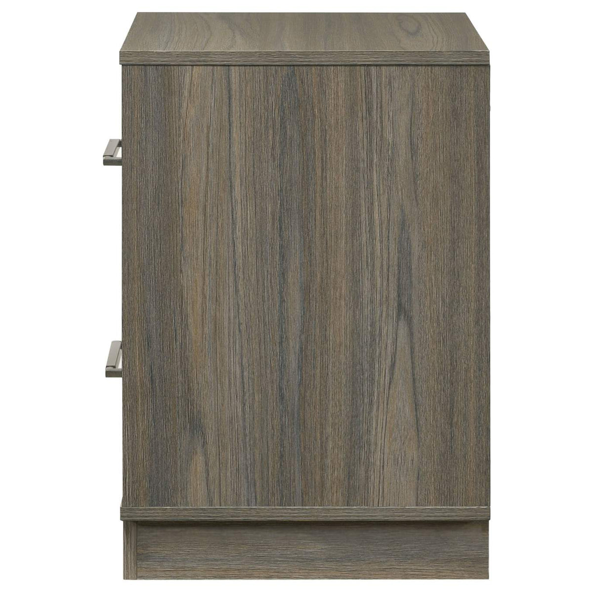224982 Fenwick 2-drawer Nightstand Bedside Table Grey Oak