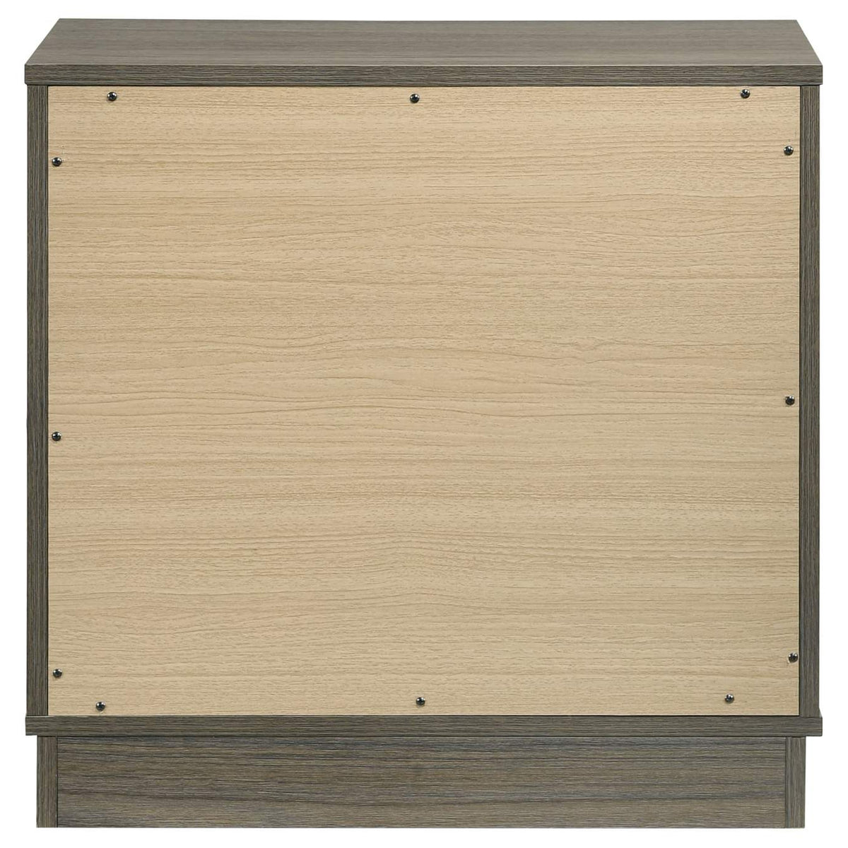224982 Fenwick 2-drawer Nightstand Bedside Table Grey Oak