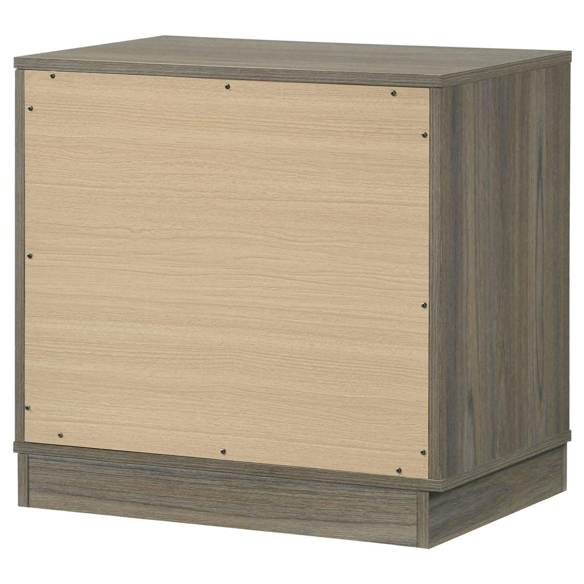 224982 Fenwick 2-drawer Nightstand Bedside Table Grey Oak