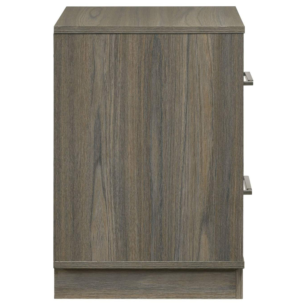 224982 Fenwick 2-drawer Nightstand Bedside Table Grey Oak