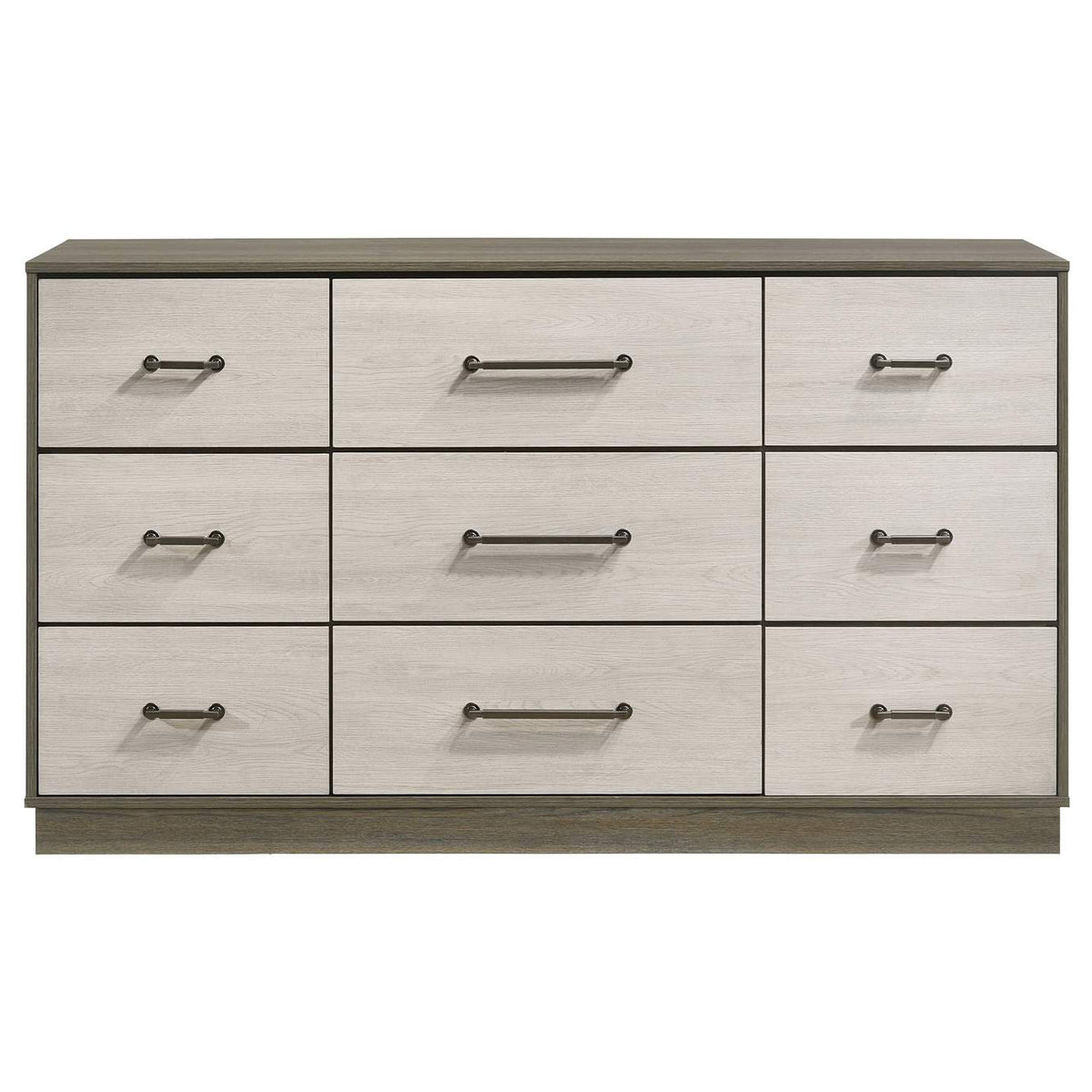 224983 Fenwick 9-drawer Dresser Grey Oak