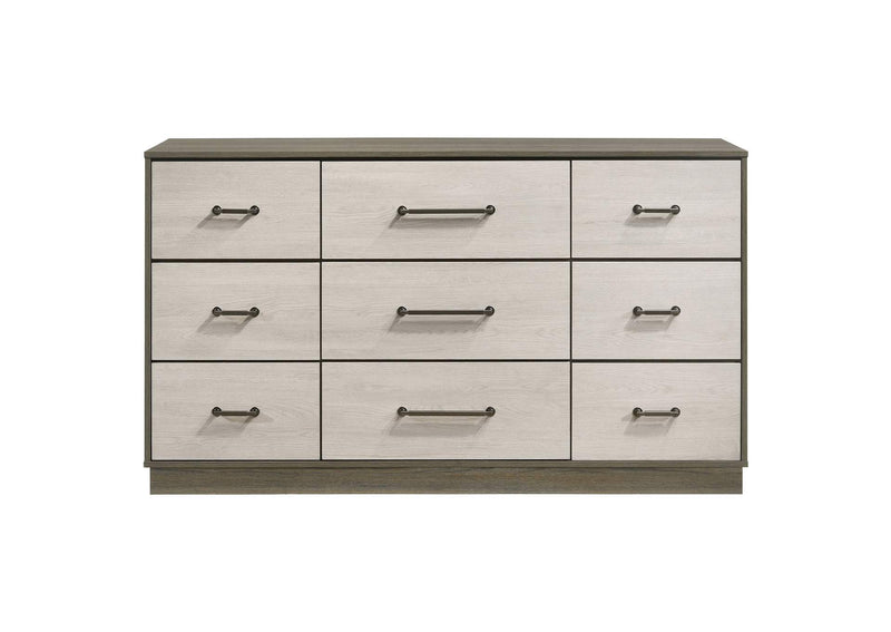 224983 Fenwick 9-drawer Dresser Grey Oak