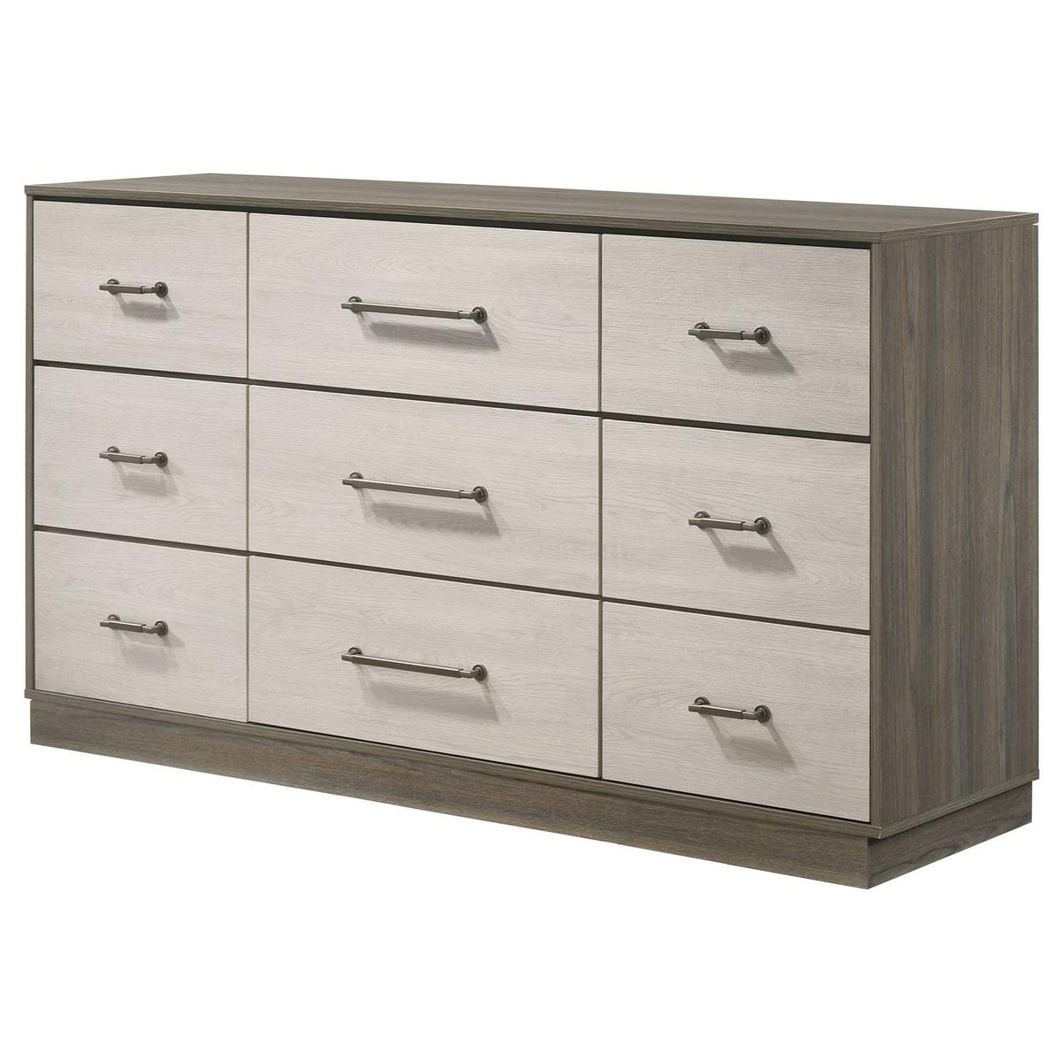 224983 Fenwick 9-drawer Dresser Grey Oak