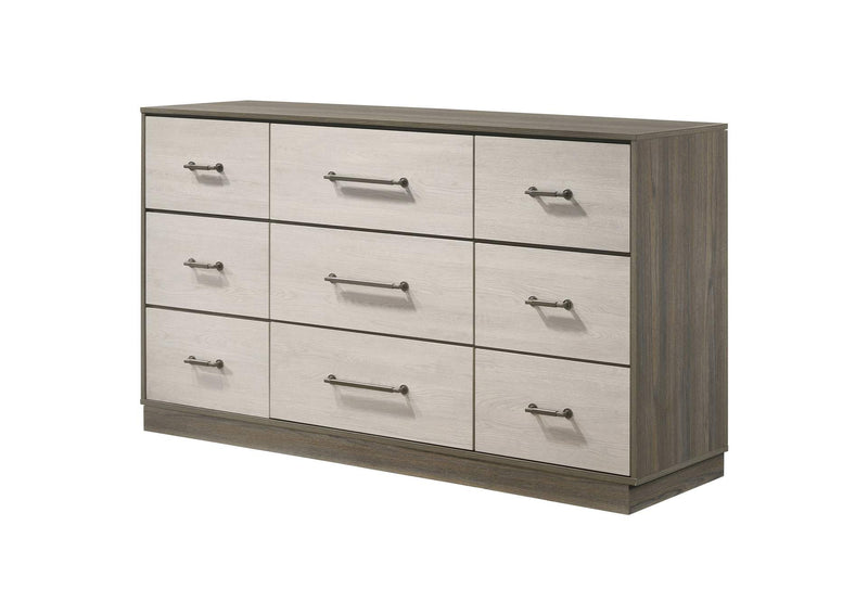224983 Fenwick 9-drawer Dresser Grey Oak