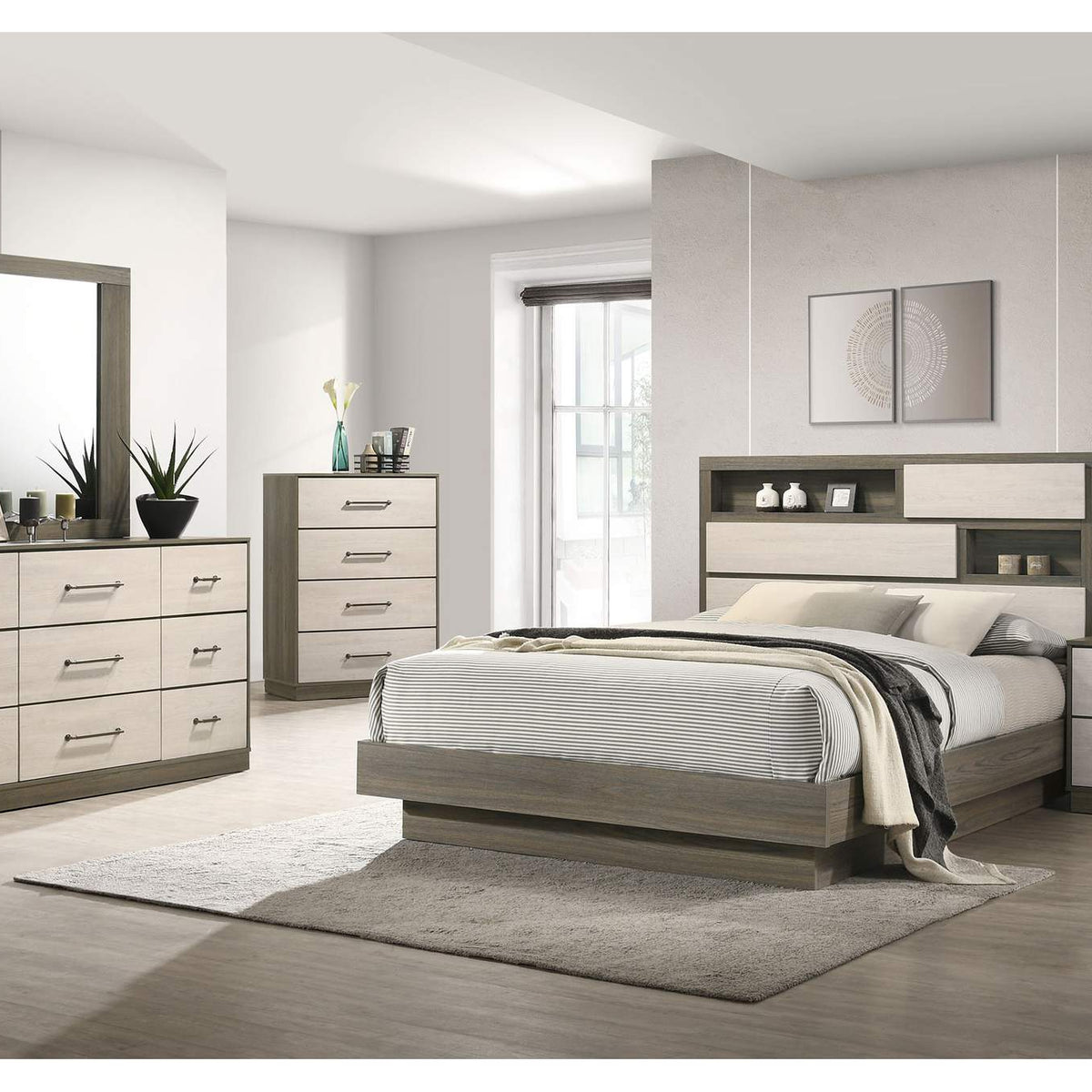 224983 Fenwick 9-drawer Dresser Grey Oak