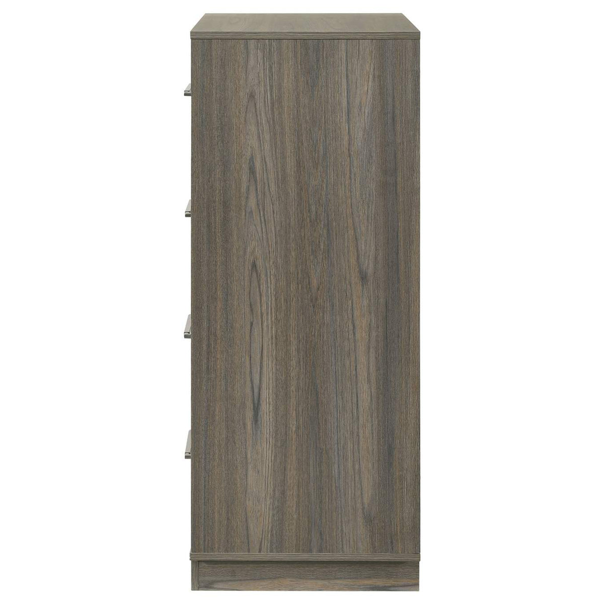 224985 Fenwick 4-drawer Chest of Drawers Grey Oak