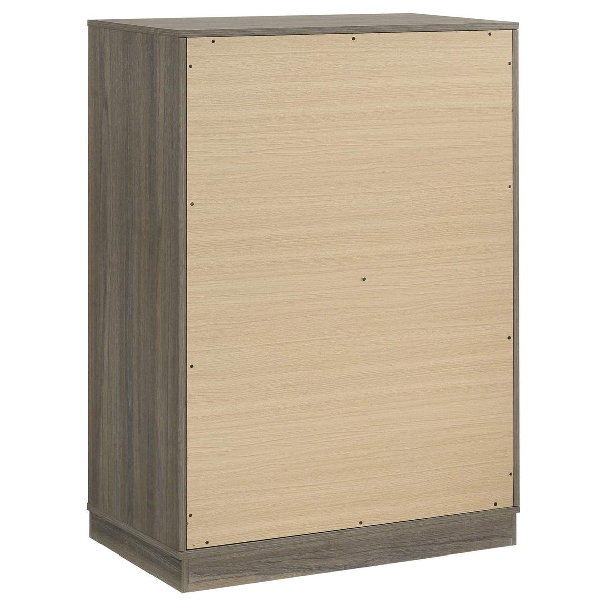 224985 Fenwick 4-drawer Chest of Drawers Grey Oak