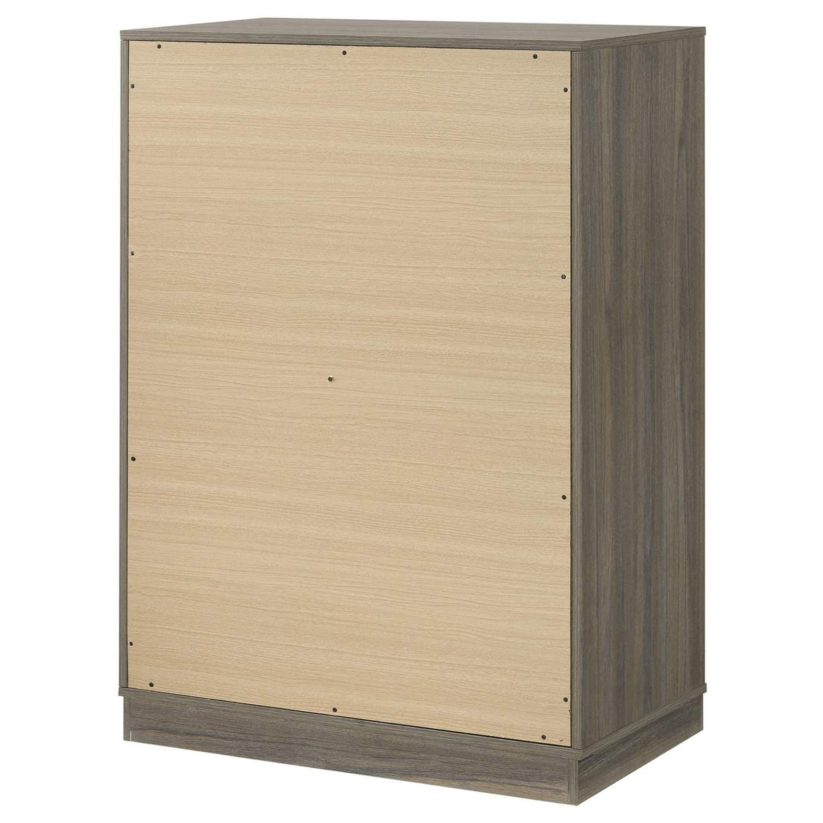 224985 Fenwick 4-drawer Chest of Drawers Grey Oak