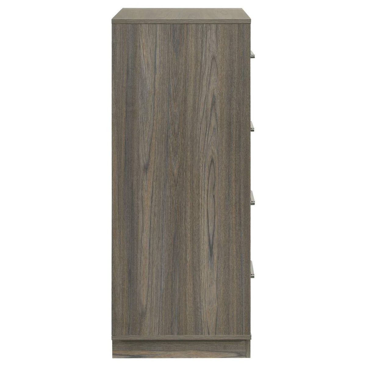 224985 Fenwick 4-drawer Chest of Drawers Grey Oak
