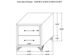 224991KE-S4 Lucia 4-piece Eastern King Bedroom Set Grey and Black