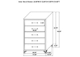 224991Q-S5 Lucia 5-piece Queen Bedroom Set Grey and Black