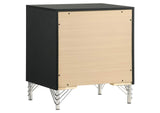 224992 Lucia 2-drawer Nightstand Bedside Table Black