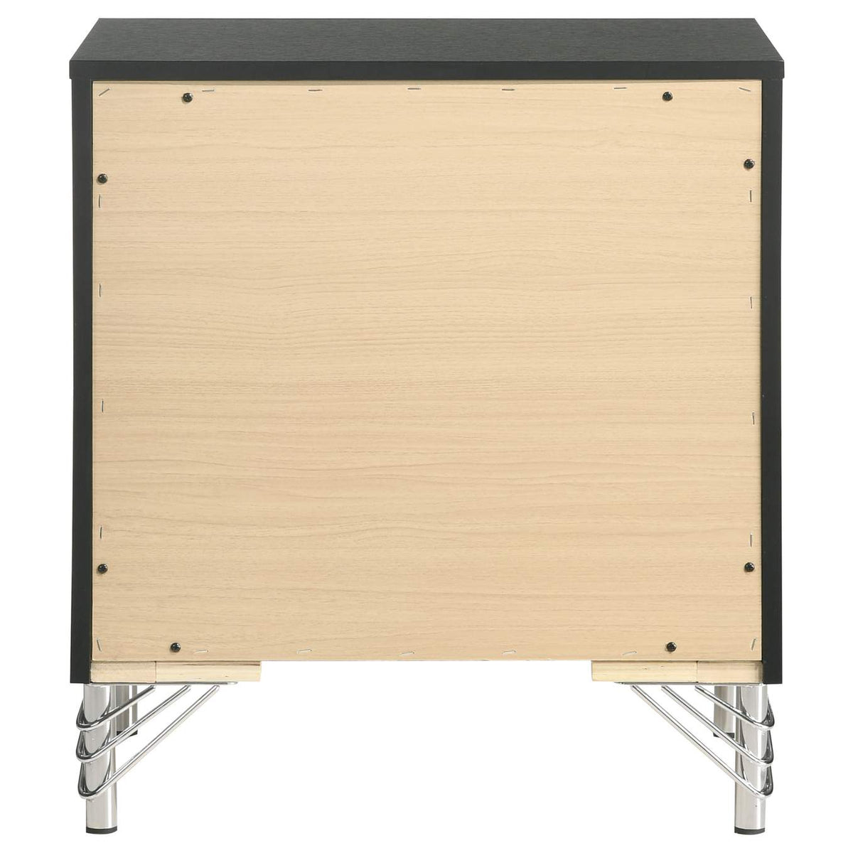224992 Lucia 2-drawer Nightstand Bedside Table Black