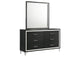 224993M Lucia 6-drawer Dresser and Mirror Black