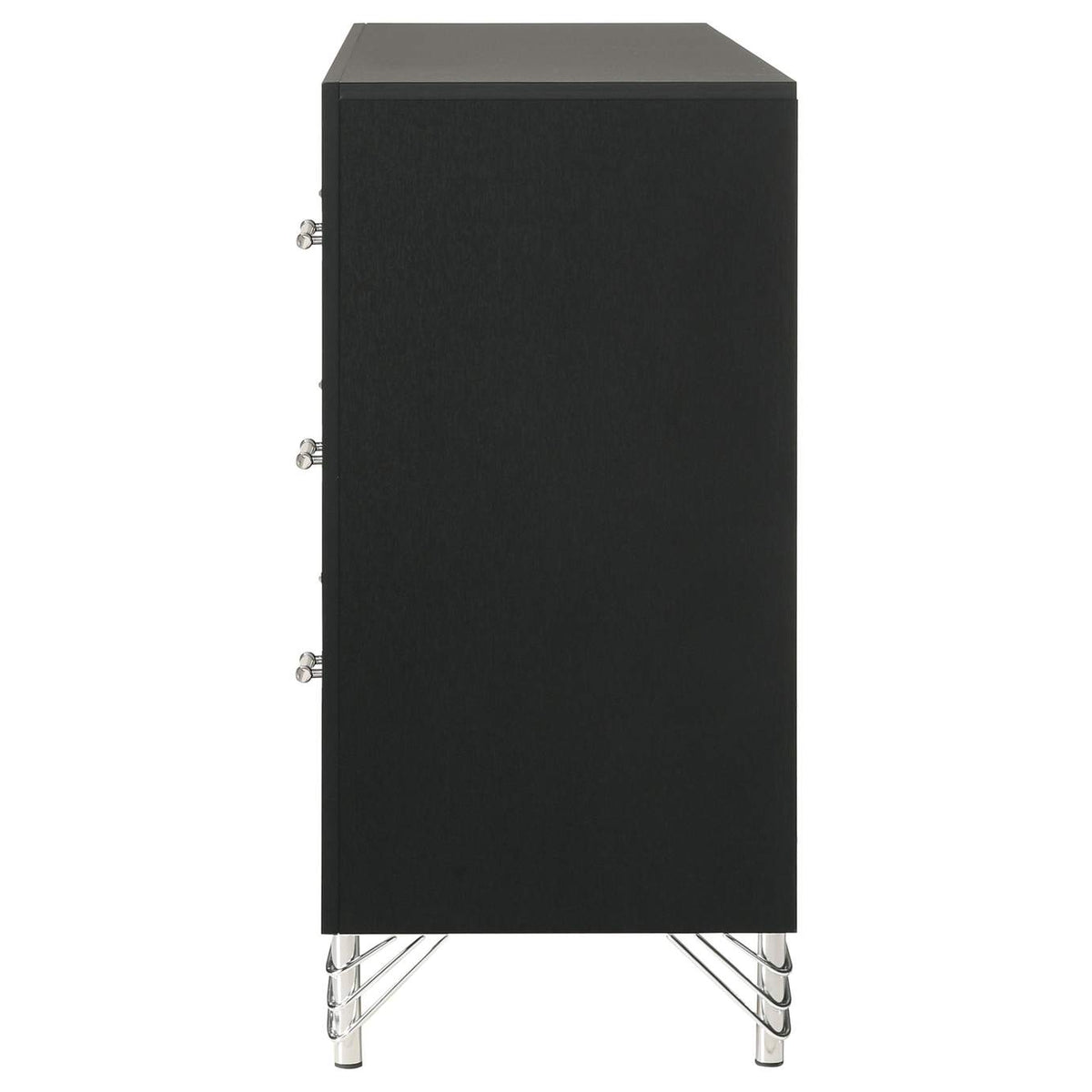 224993 Lucia 6-drawer Dresser Cabinet Black