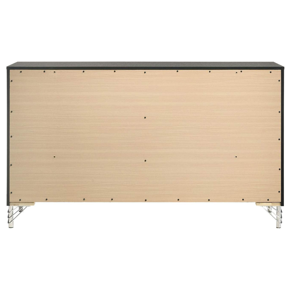 224993 Lucia 6-drawer Dresser Cabinet Black