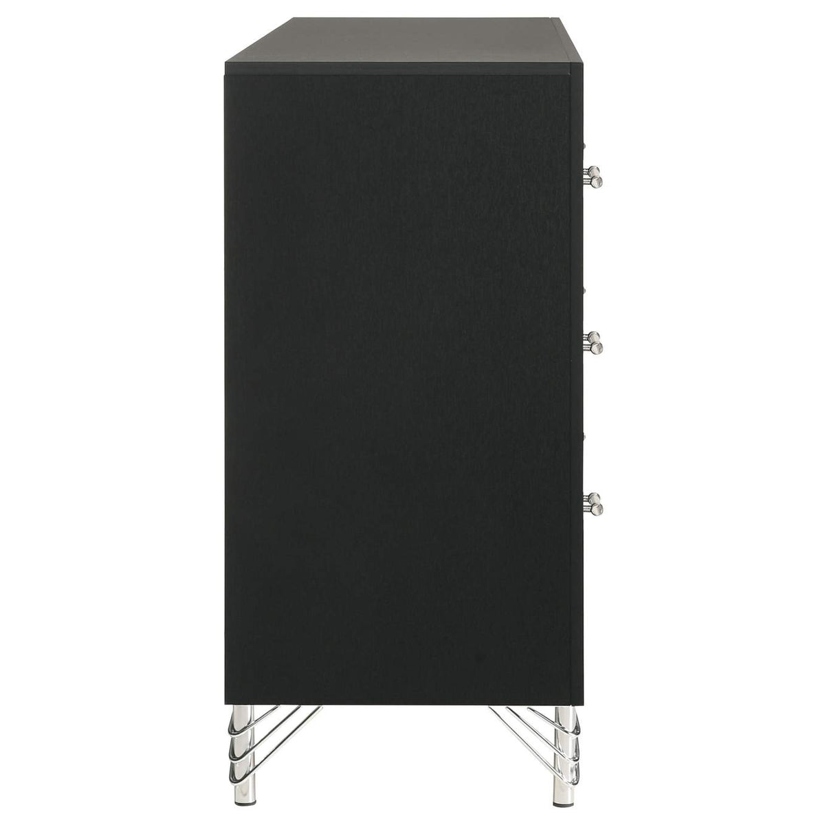 224993 Lucia 6-drawer Dresser Cabinet Black