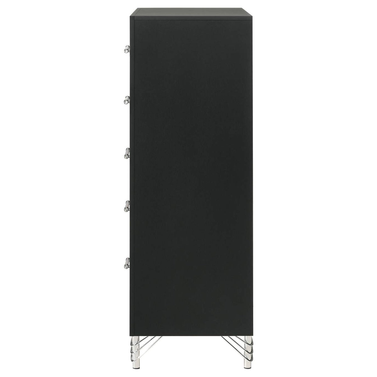 224995 Lucia 5-drawer Bedroom Chest of Drawers Black
