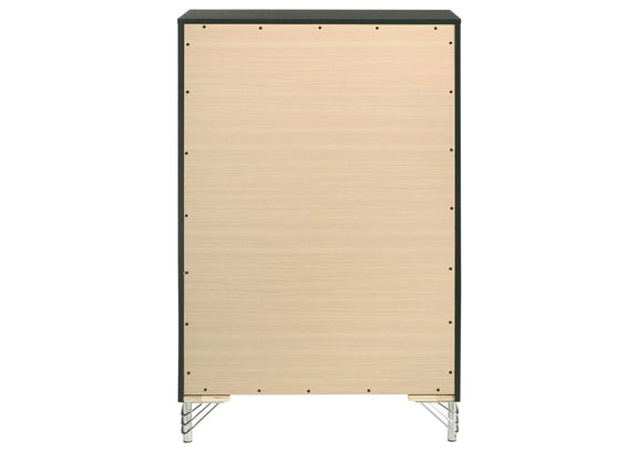 224995 Lucia 5-drawer Bedroom Chest of Drawers Black