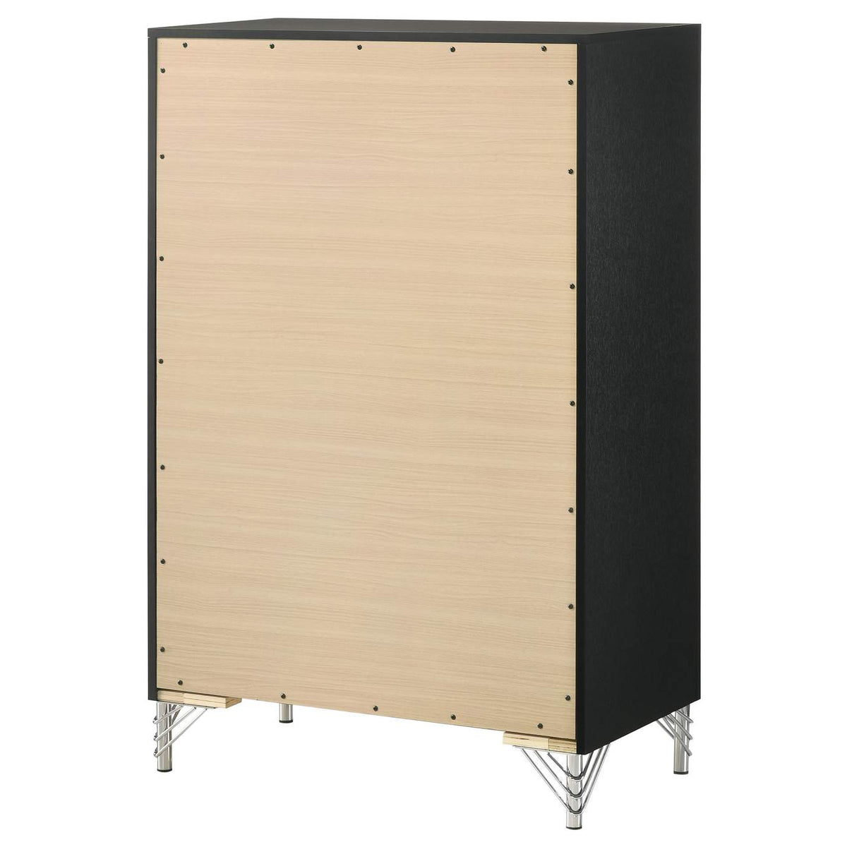 224995 Lucia 5-drawer Bedroom Chest of Drawers Black