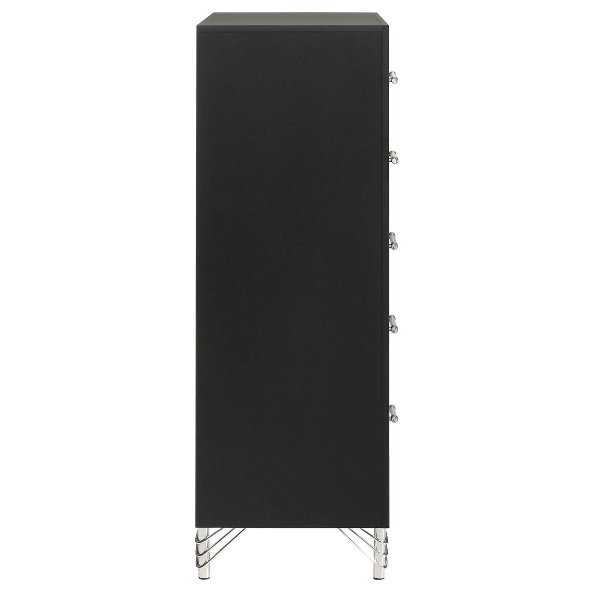 224995 Lucia 5-drawer Bedroom Chest of Drawers Black