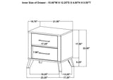 225001F-S4 Kaywood 4-piece Full Bedroom Set Natural Pine