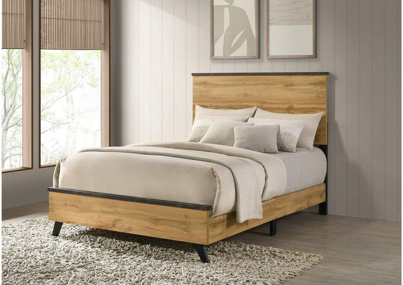 225001F Kaywood 52-inch Full Panel Bed Natural Pine
