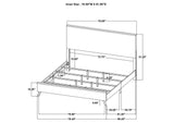225001KE-S4 Kaywood 4-piece Eastern King Bedroom Set Natural Pine