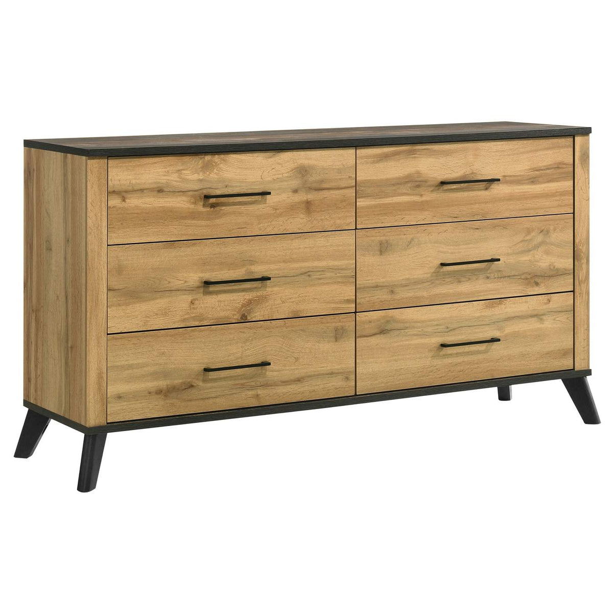 225001KE-S5 Kaywood 5-piece Eastern King Bedroom Set Natural Pine