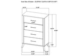 225001KE-S5 Kaywood 5-piece Eastern King Bedroom Set Natural Pine