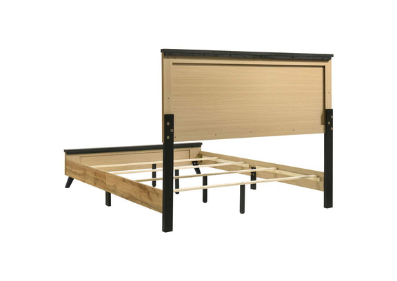 225001Q Kaywood 52-inch Queen Panel Bed Natural Pine
