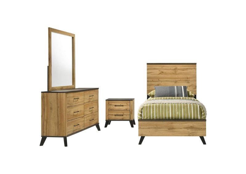 225001T-S4 Kaywood 4-piece Twin Bedroom Set Natural Pine